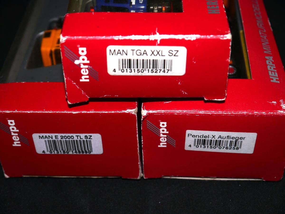 Amazon | herpa ヘルパ 1 87 トレーラー 3台セット MAN | プラモデル 通販