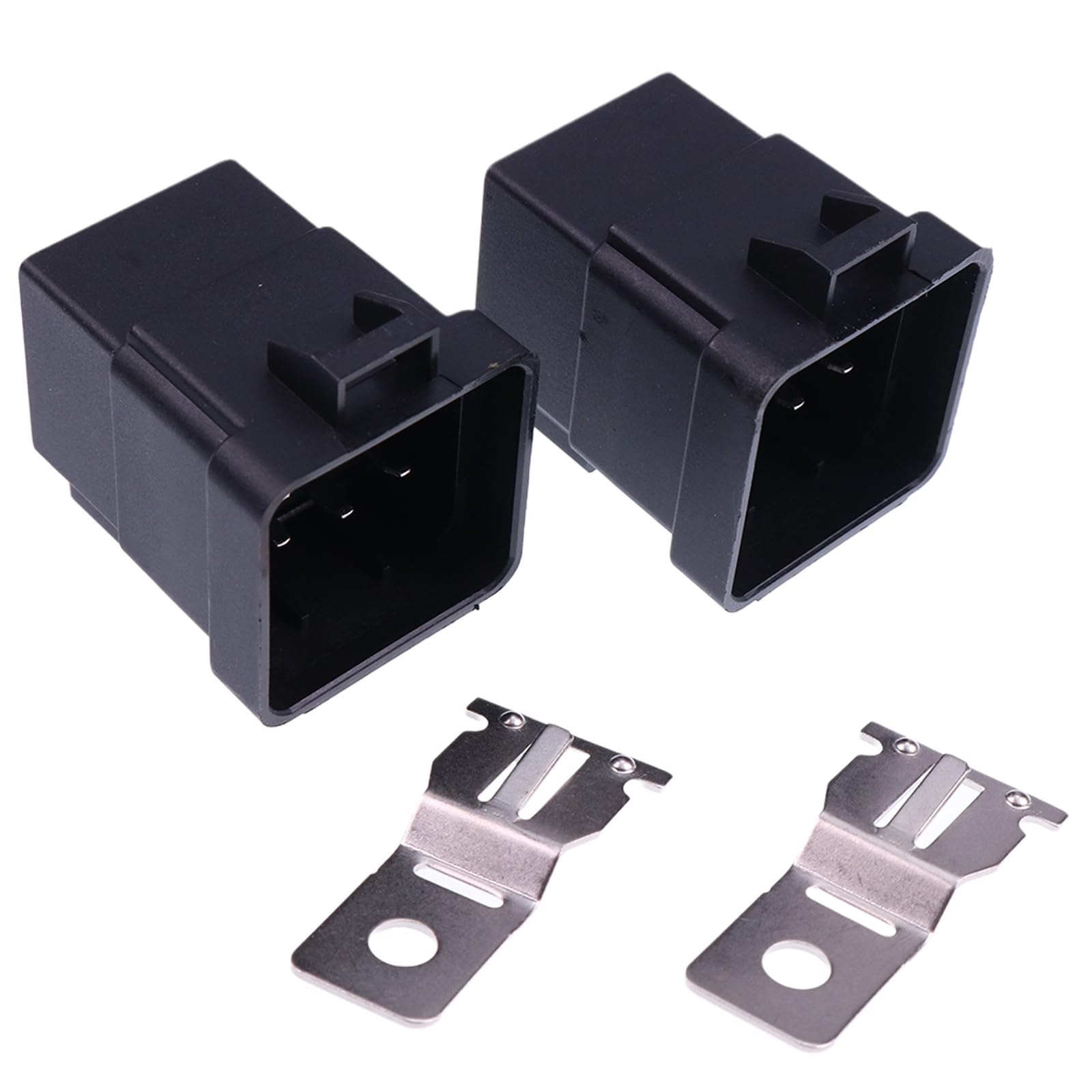 IEQFUE 2PCS Magnetic Relay Switch 6670312 5 Pin (12V 50A) Compatible with John Deere Hella 4RD 931 410, 4RD 931 410-08 007794301 H41410081 933332201
