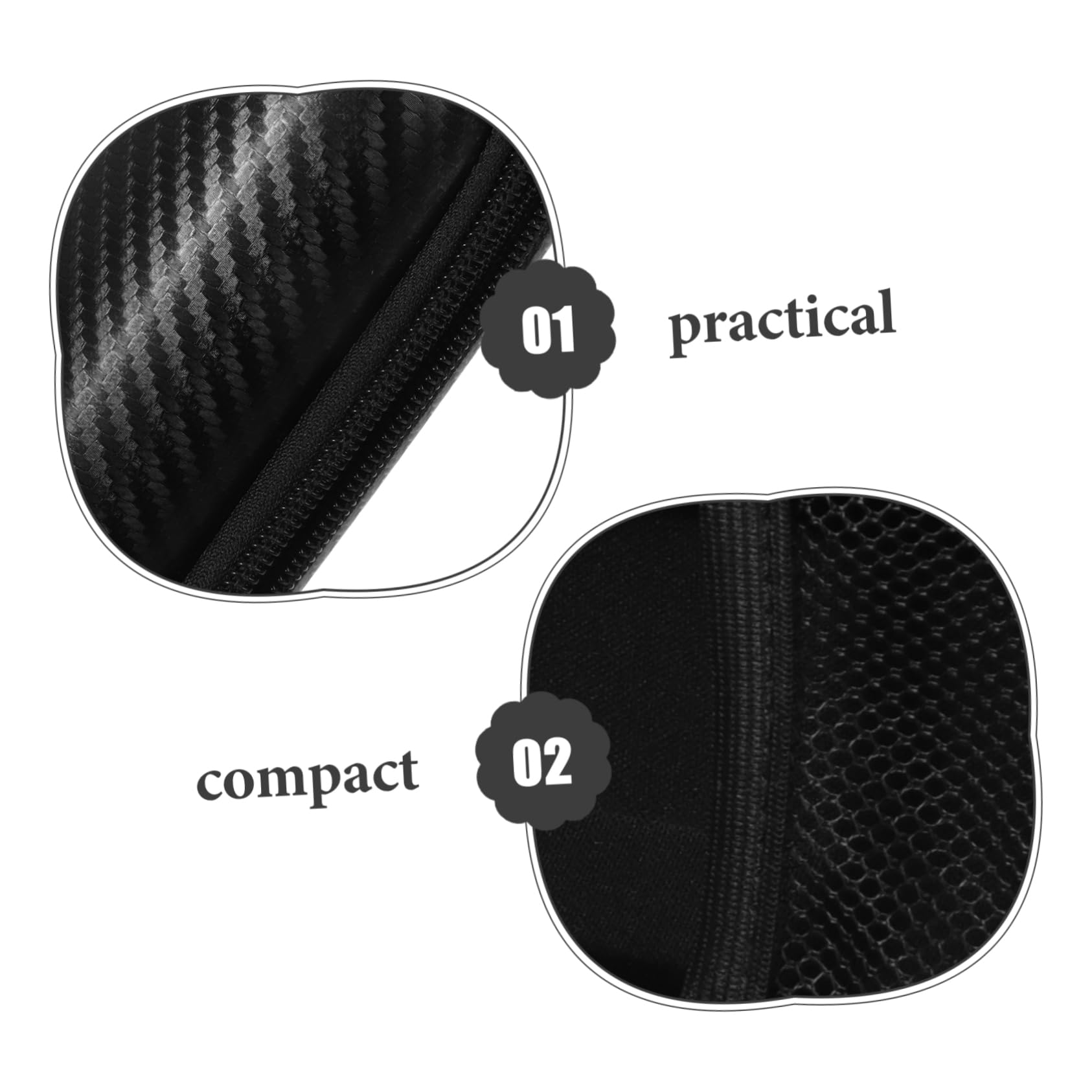 minkissy 5 Pz scatola portaspazzolini portatile portatili portatorta per trasporto astuccio spazzolino Elettrico borse per denti elettrici custodia porta spazzolino da viaggio eva Black