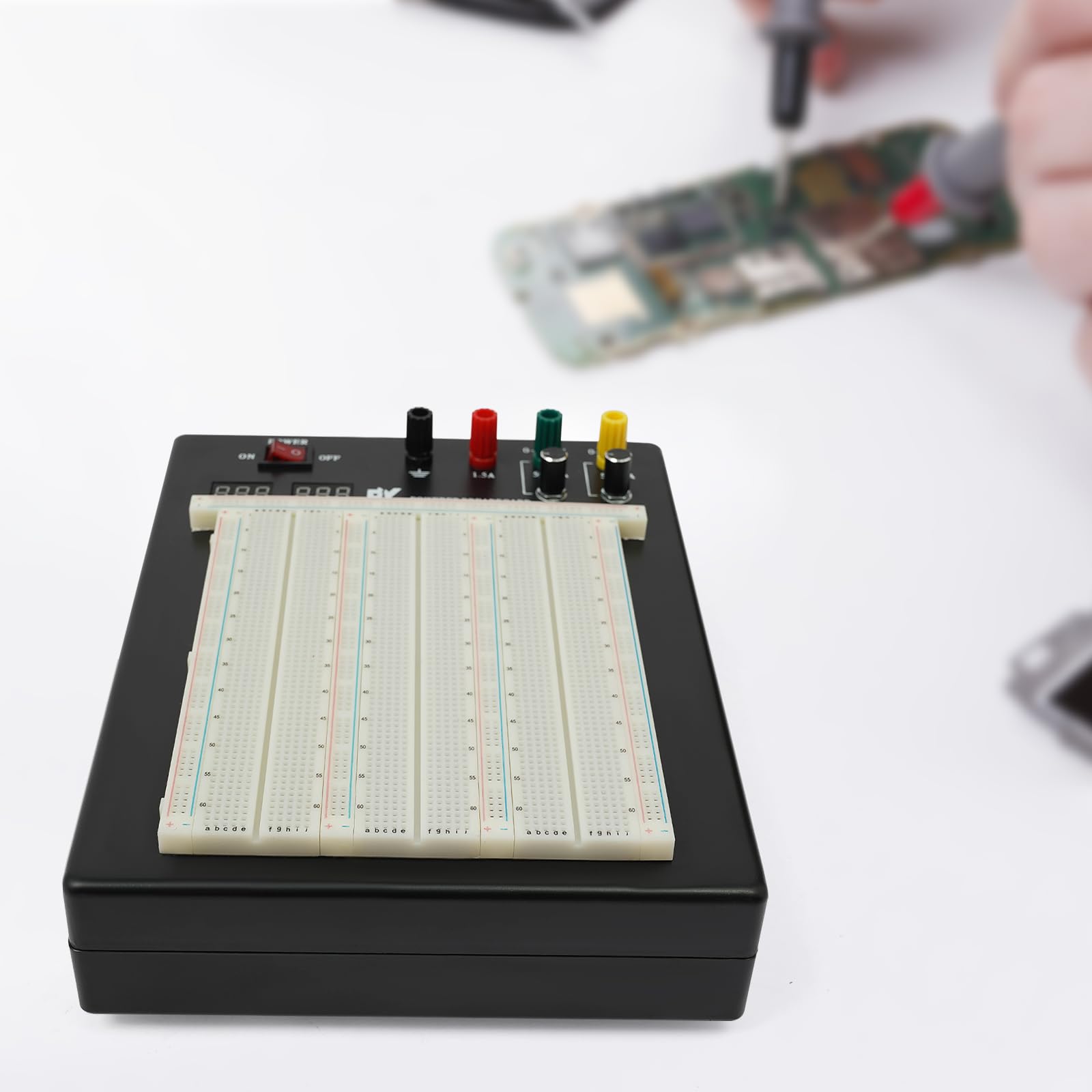 Breadboard ZY-208 3220 Punti - Scheda Test Circuiti Elettronici Senza Saldatura, Riutilizzabile - Foto 5