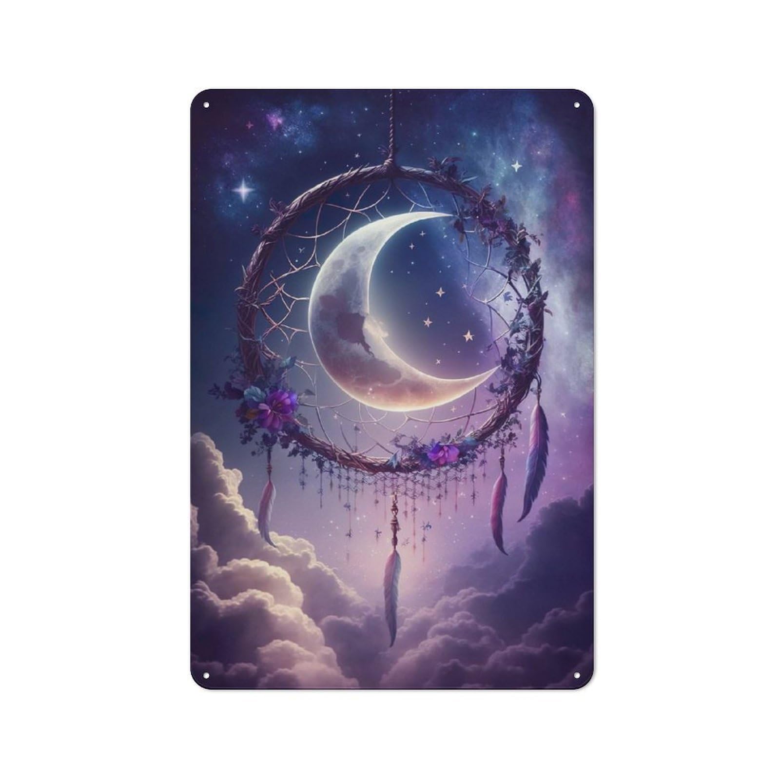 Junmoney Dreamcatchers Destiny Vintage Tin Sign 30X20cm With For Guest Room Or Hallway, For Collectors Decorating Guest Rooms And Hallways