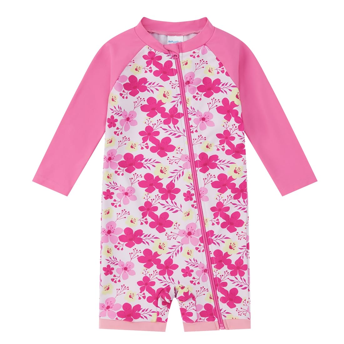 upandfast Baby Badeanzug mit Schrägem Reißverschluss UPF 50+ Badebekleidung für Baby Junge/Mädchen