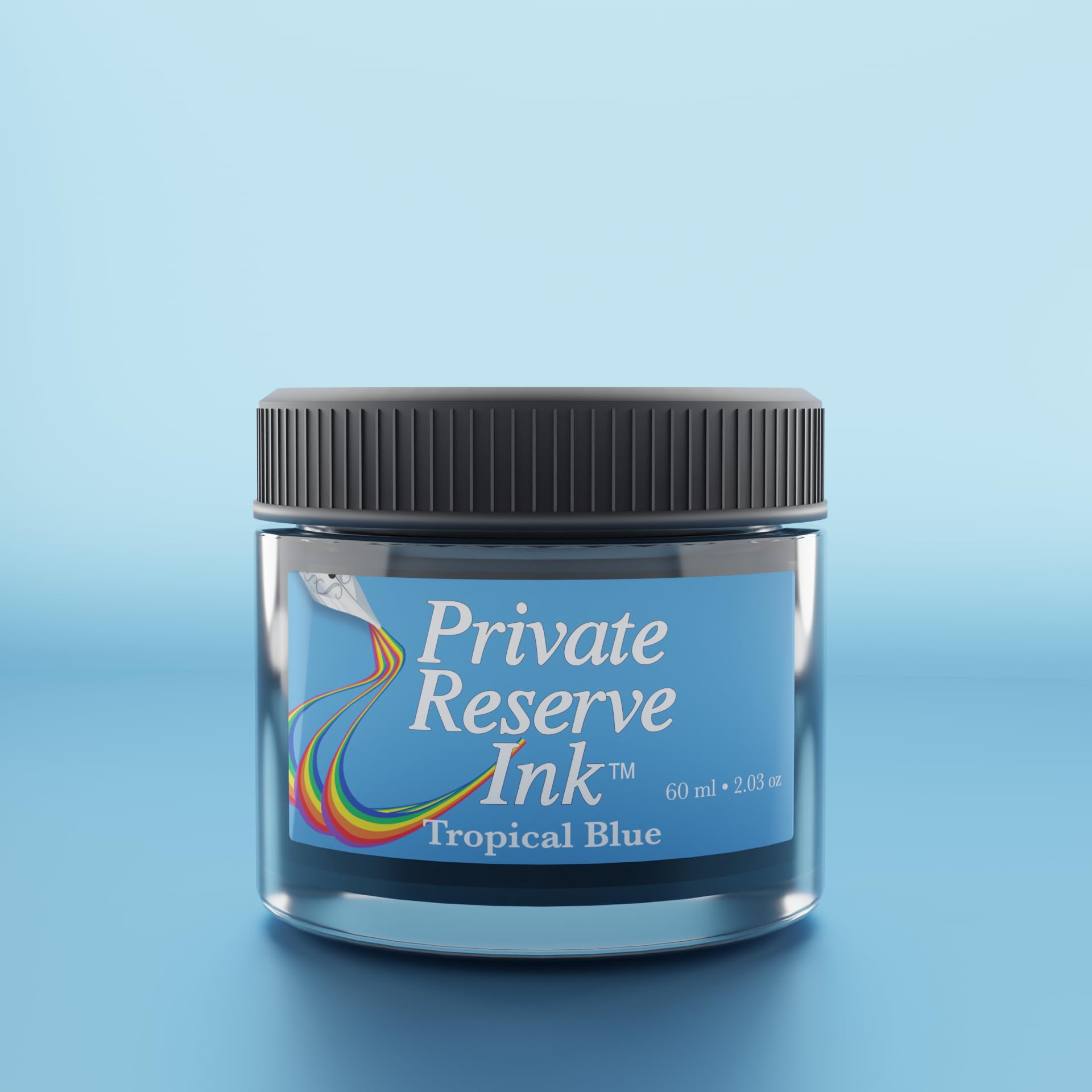 Private Reserve Ink, Butelka z atramentem 60 ml; niebieski tropikalny