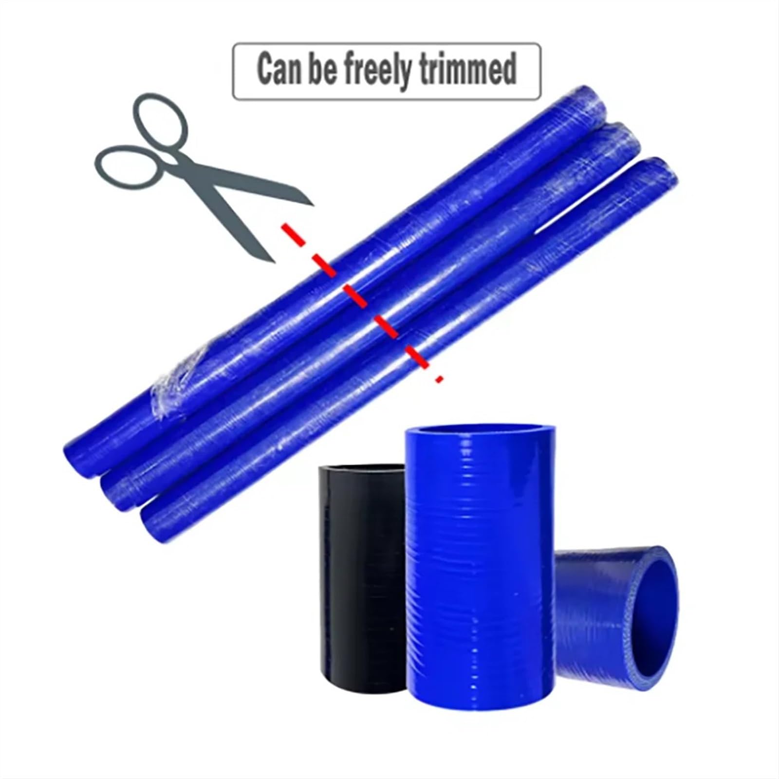 Tubo di aspirazione Aria Motore Universale Dritto in Silicone ID16-120mm Tubo di Raccordo in Gomma per intercooler Tubo di aspirazione Aria Fredda Turbo Auto ID 100mm