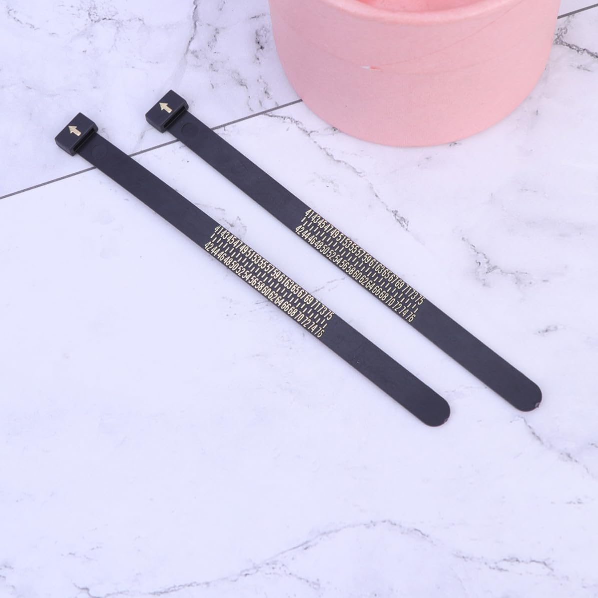 5pcs Ring Gauge Sizer for Professional Ring Making Portable Black