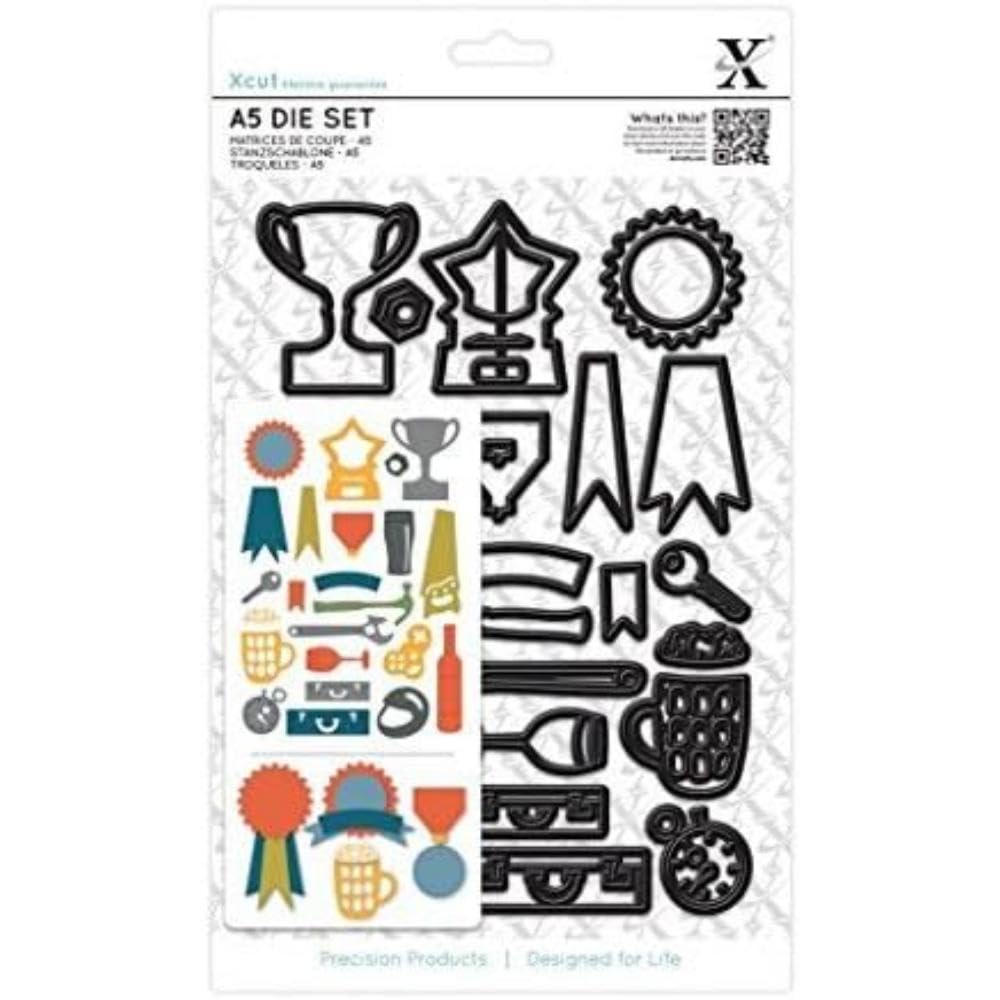 Xcut24-Piece A5 Die Set, Icons