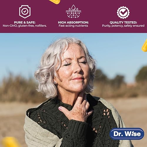 Miniatura 6 de Dr. Wise Vitamina D3 5000 UI + K2 MK-7  Suplemento de vitamina D3 K2 de alta potencia una vez al día para huesos fuertes, corazón e inmune  Fácil de