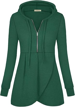 Extra long zip up hoodie women's Outlet