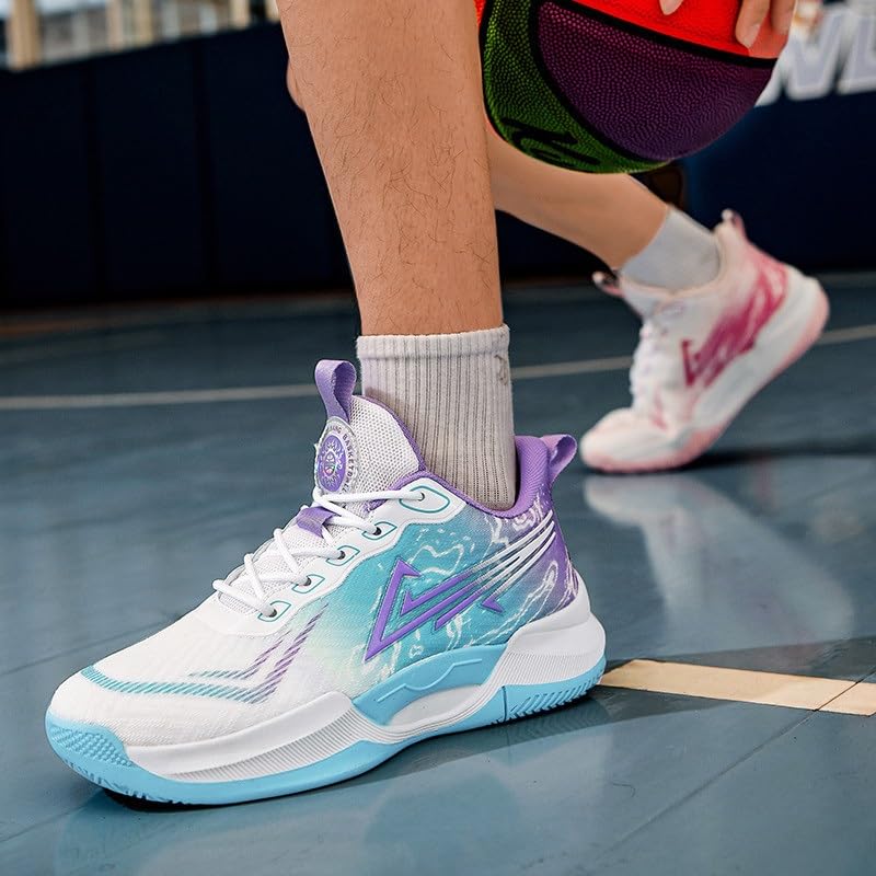 Buty do koszykówki unisex, antypoślizgowe, odporne na zużycie, amortyzujące, oddychające, młodzieżowe sportowe buty treningowe Buty spacerowe