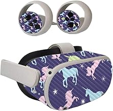 MIGHTY SKINS MightySkins Carbon Fiber Skin Compatible with Oculus Quest 2 - Unicorn Dream | Protective, Durable Textured Carbon Fiber Finish | Easy to Apply | Made in The USA (CF-OCQU2-Unicorn Dream)