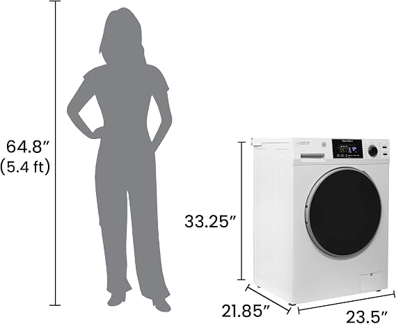 Equator Compact Washer 1.6cf/15lbs PET CYCLE 15 Programs 110V (White)