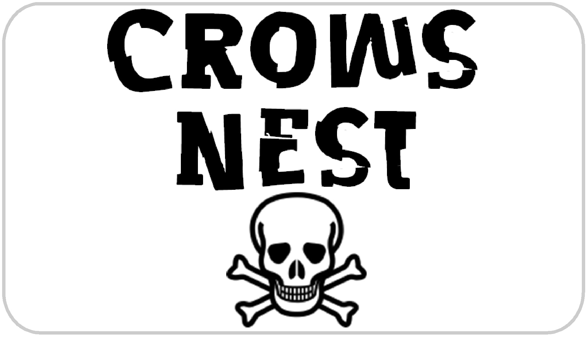 Crows Nest Pirate - 25 Stickers Pack 2.25 x 1.25 inches