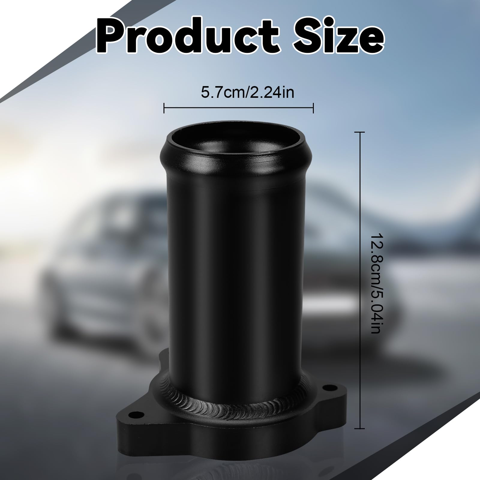 Vanne EGR compatible avec VW Golf Mk4 Mk5 Polo Passat B5 Sharan, tuyau de remplacement de vanne EGR compatible avec Audi A2 A3 A4 A6 pour moteurs 1.4 1.9 TDI, pour Leon Ibiza Fabia Octavia (Noir)