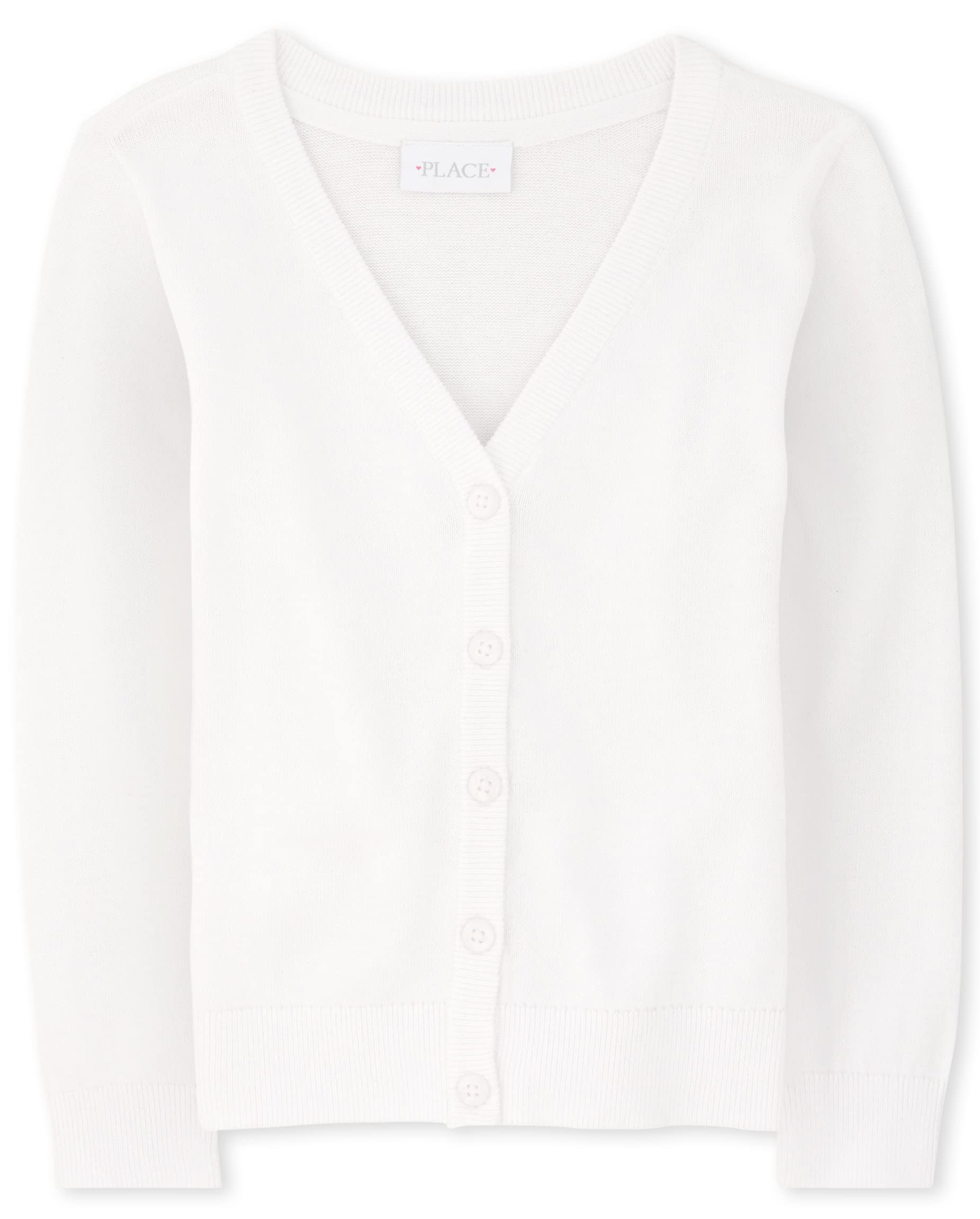 The Children's Place Girls' Uniform V Neck Cardigan