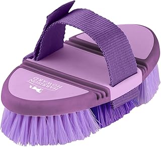 Harrison Howard Flexible Finish Horse Grooming Brush - Bendable