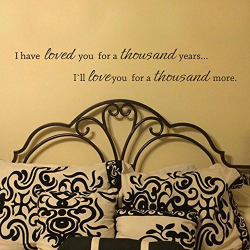 MairGwall Lettering Mural I'll Love You for A Thousand More...