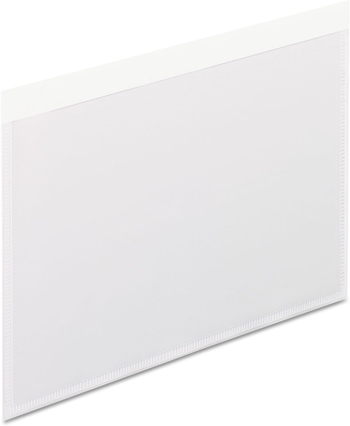 Pendaflex 99376 Self-adhesive vinyl pockets, clear front/white backing, 4w x 6h, 100/box