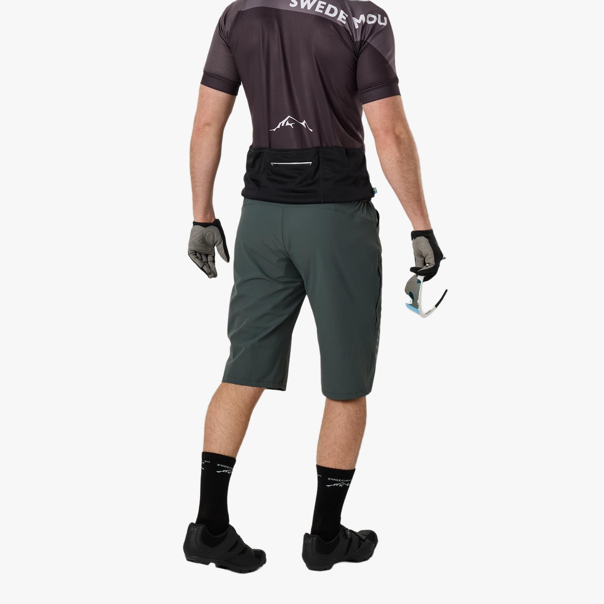 Swedemount Core MTB 2 w 1 elastyczne spodenki dla mężczyzn rower bieganie 2 w 1 spodenki