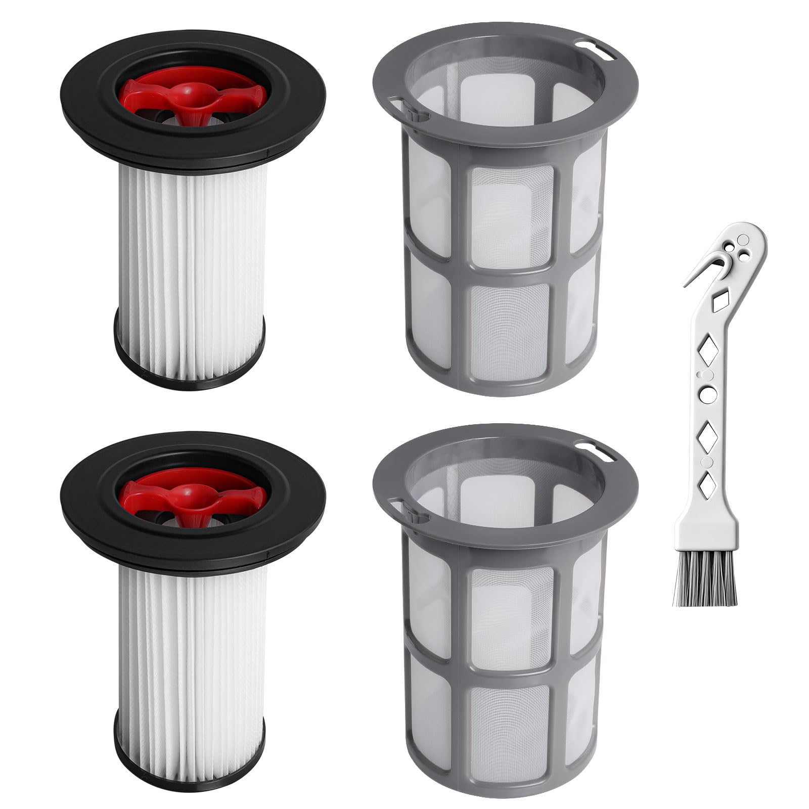 2 sztuki filtrów zamiennych i filtrów do odkurzacza, ochrona przed kłaczkami, kompatybilne z zestawem odkurzaczy Bosch Unlimited Gen2 Series 8, kompatybilne z 12036642, 12023349 z 1 szczotką do