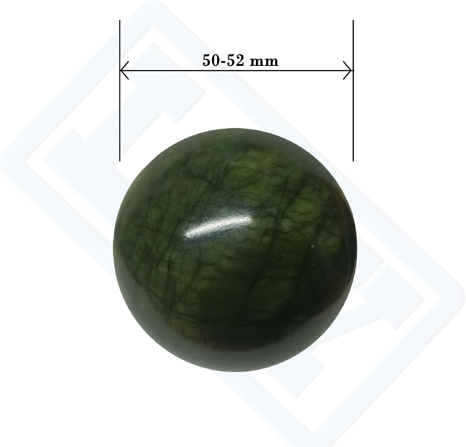 LLY 2`` Hand Exercise Ball, Chinese Baoding Ball, Hand Therapy Ball, Adult Stress Relief Massage Ball, Alleviating Memory Loss (Xiuyan Jade)