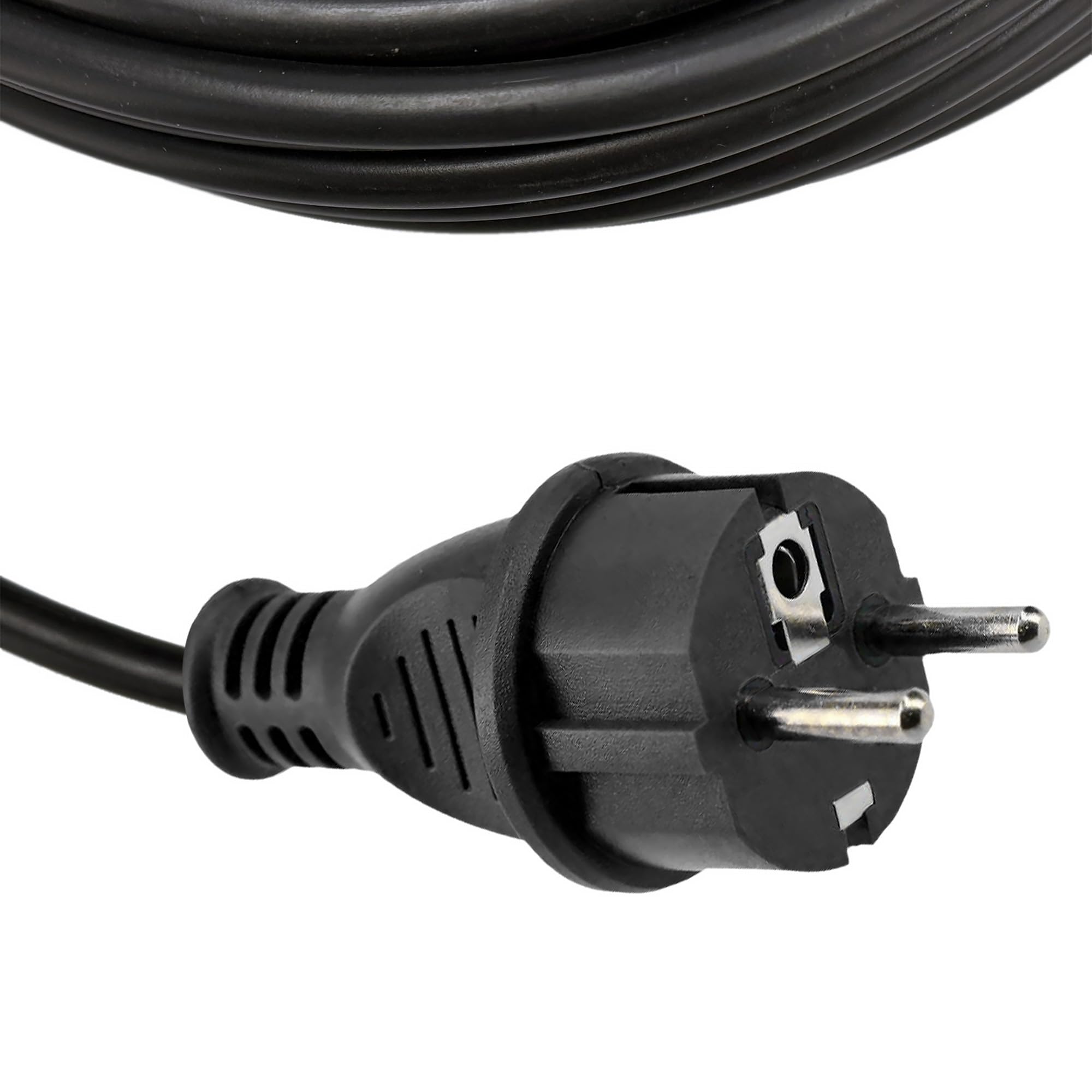 Rallonge Électrique Extérieure 10m IP44 3×1,5 mm² 2000W Noir - Câble Prolongateur Étanche avec Fiche Uni-Schuko et Prise Type F avec Clapet - Rallonge pour Tondeuse, Jardin, Chantier - Horoz Electric