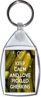 Keep Calm and Love Pickled Gherkins - Keyring