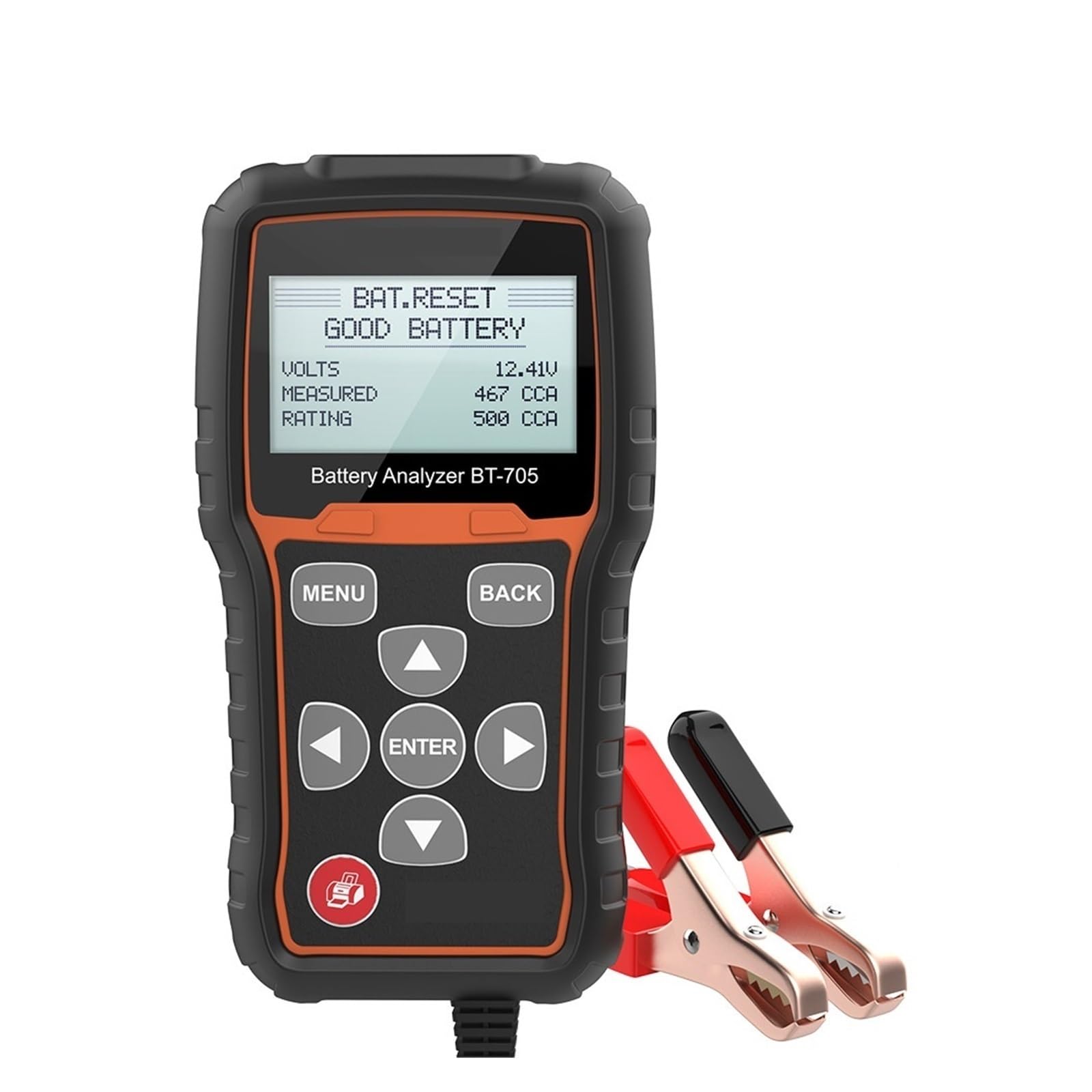 Analizador y comprobador de baterías de Coche de 12 V, 100-2000 CCA, Carga de 24 V, Herramienta de Prueba del Sistema de Carga y Arranque de automóviles y Camiones, detec