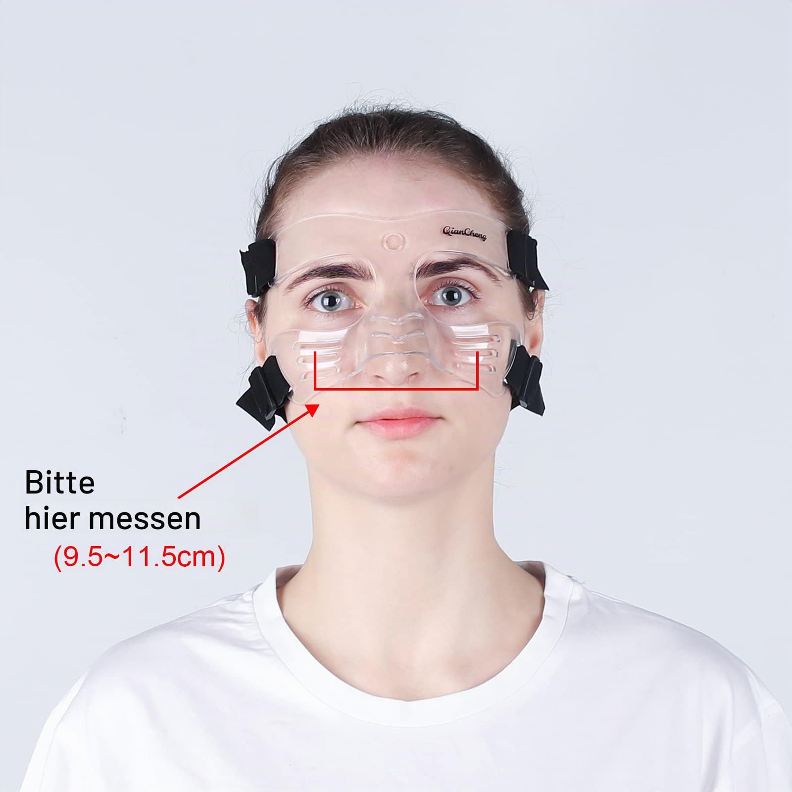 QianCheng, Nasenschutzmaske, Gesichtsschutzmaske, L5 mittlere Größe, mit Polsterung für Damen und Jugendliche, QC-L5-M