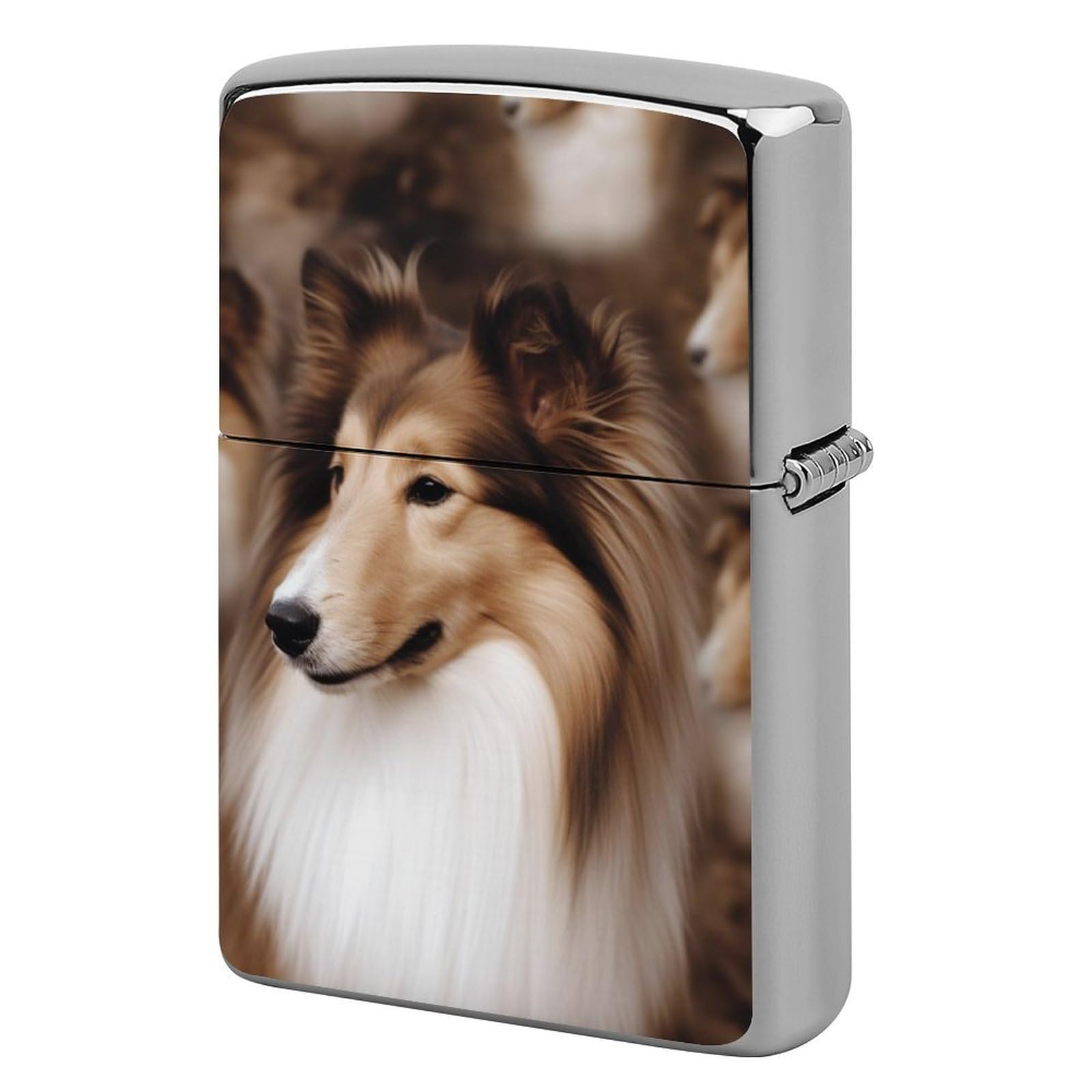 Shelties Dog Lighter Case for Men, Personalized Lighter Cover for Valentine's Day Gifts, Flip-Top Lighters Shell for Outdoor, Portable Lighters Protective Sleeve