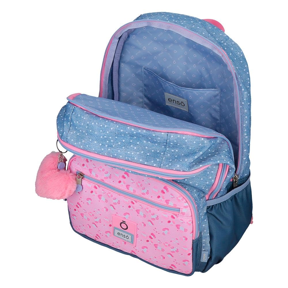 Enso Dreamer Zaino per bambini, zaino per la scuola, realizzato in poliestere, ruote doppie a rotazione multidirezionale, molteplici modi per usarlo, blu, Rucksack 44, Zaino 44