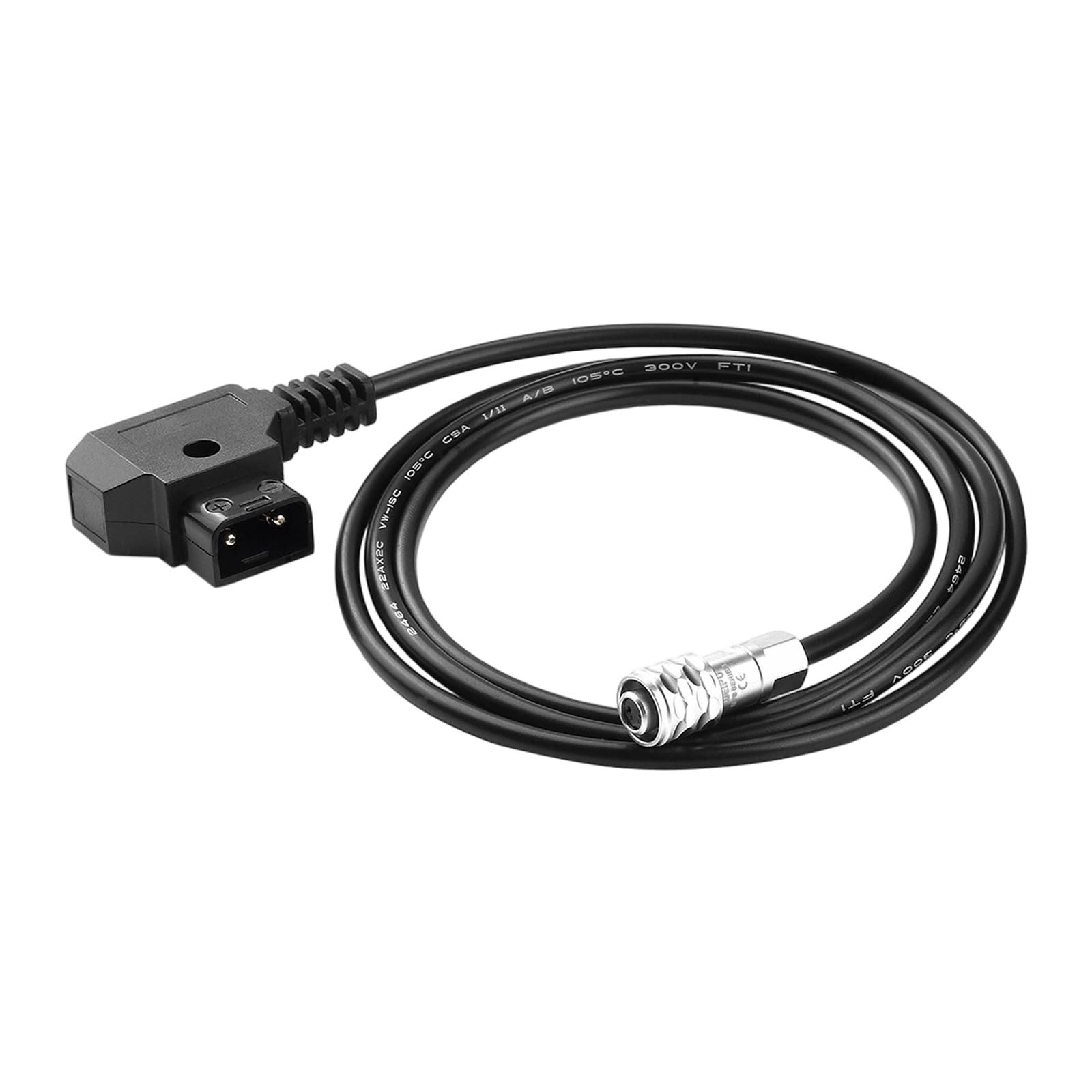 Crffz 150Cm Charging Wire Cord Professional Power Cord Portable 19/39 / 59In D-Tap Cable For Camera Equipment V Mount Battery V Mount Cable