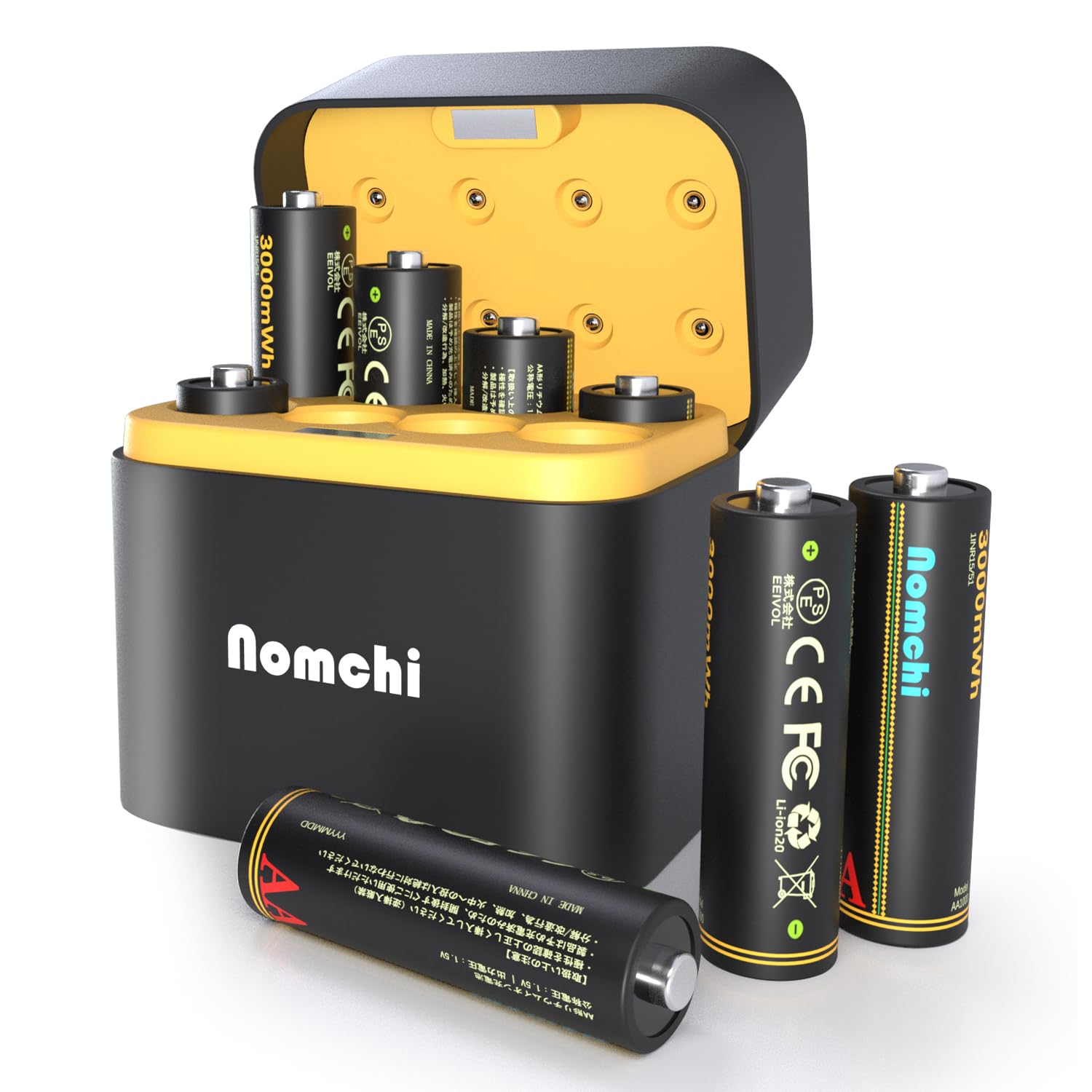 Amazon | 充電池 充電式 単三電池 充電器セット 1.5V 8本入りセット