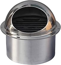 Tampa da grade de ventilação de ar inoxidável à prova d'água redonda Tampa de ventilação de ar Tampa de ventilação de teto Sistema de ventilação de ar condicionado (160 mm)