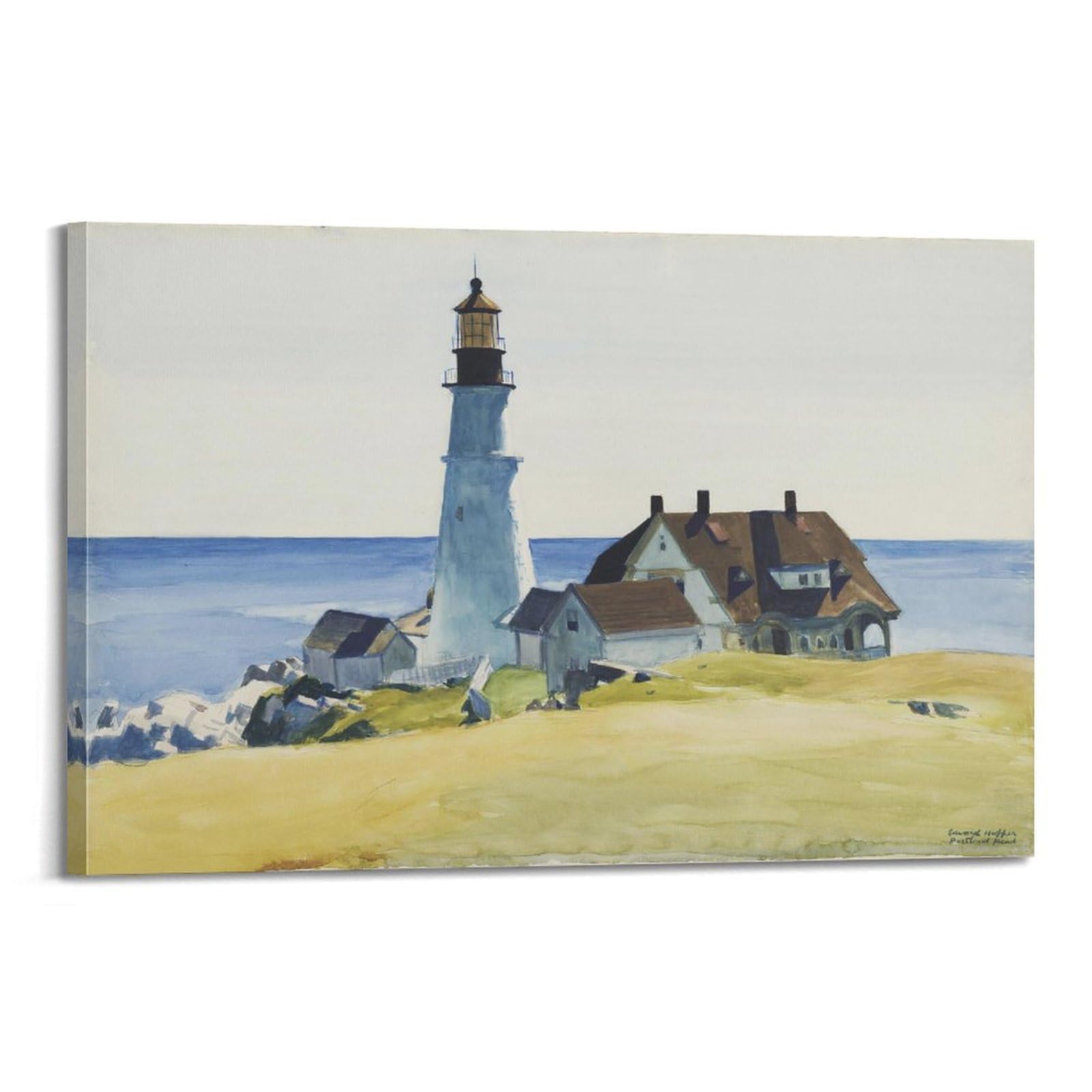 Edward Hopper Portland Head tableau decoration murale toile