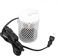 Vista 14 de 100W Ceramic Heat Lamp Bulb with Lampshade, Infrared Reptile Heat Emitter Heater Lamp Bulbs Hanging Hook Cage for Pet Brooder Coop Chicken Lizard