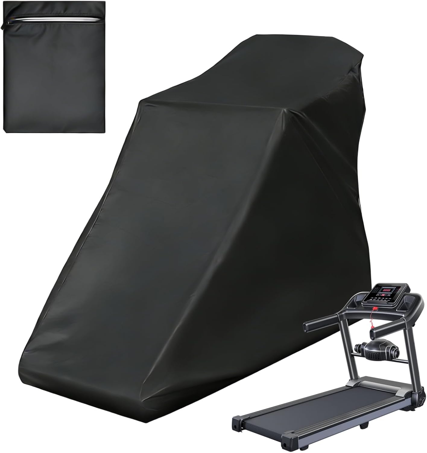 Waterproof Treadmill Cover, Dustproof UV Protection Running Machine Cover, Exercise Workout Equipment Protective with Drawstring and Storage Bag for Home Indoor Outdoor