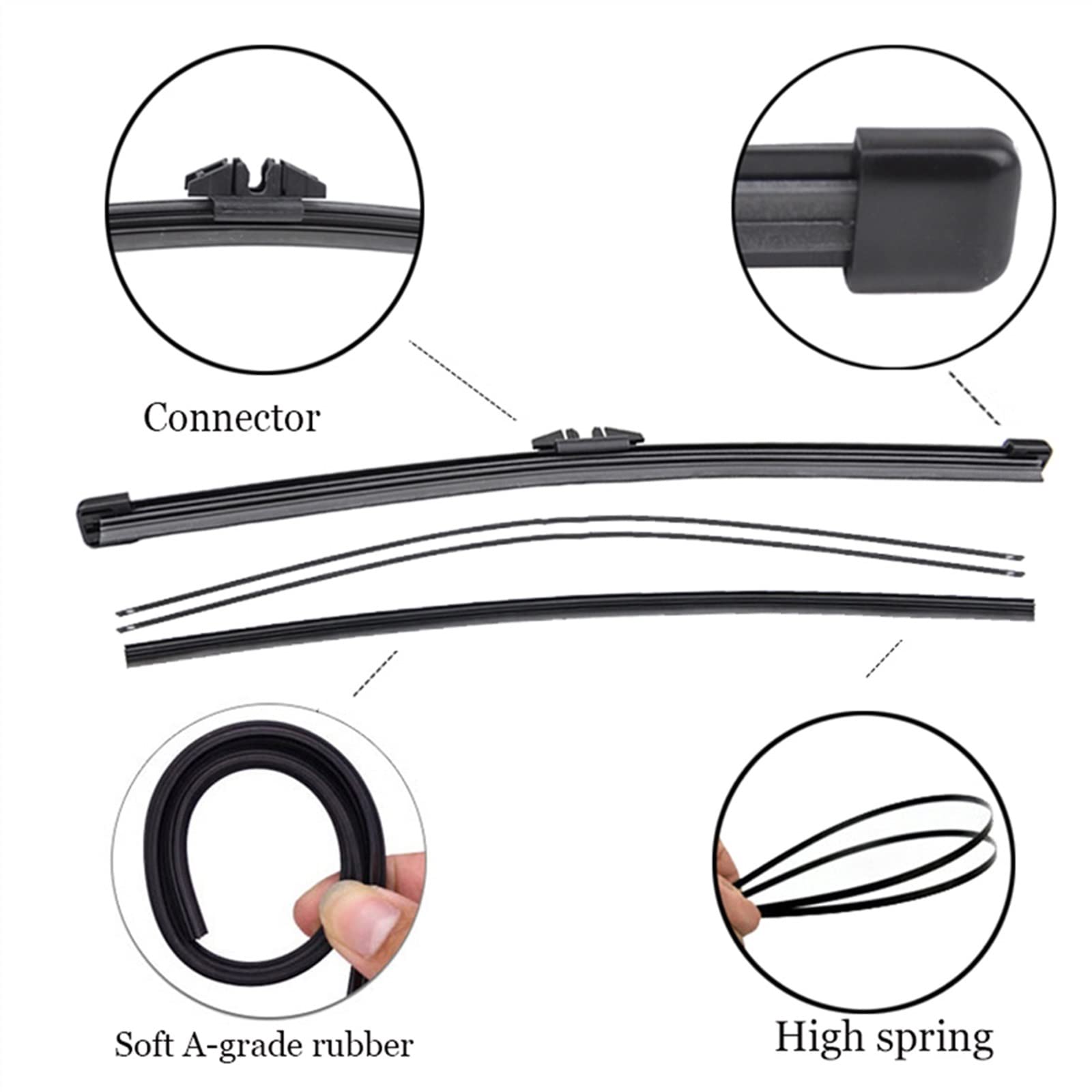 Juego De Escobillas Limpiaparabrisas Delanteras Y Traseras, Cepillos De Lluvia Para Ventana De Parabrisas De Coche Para B&M&W 3 Series F31 Touring 2011-2019 Parabrisas