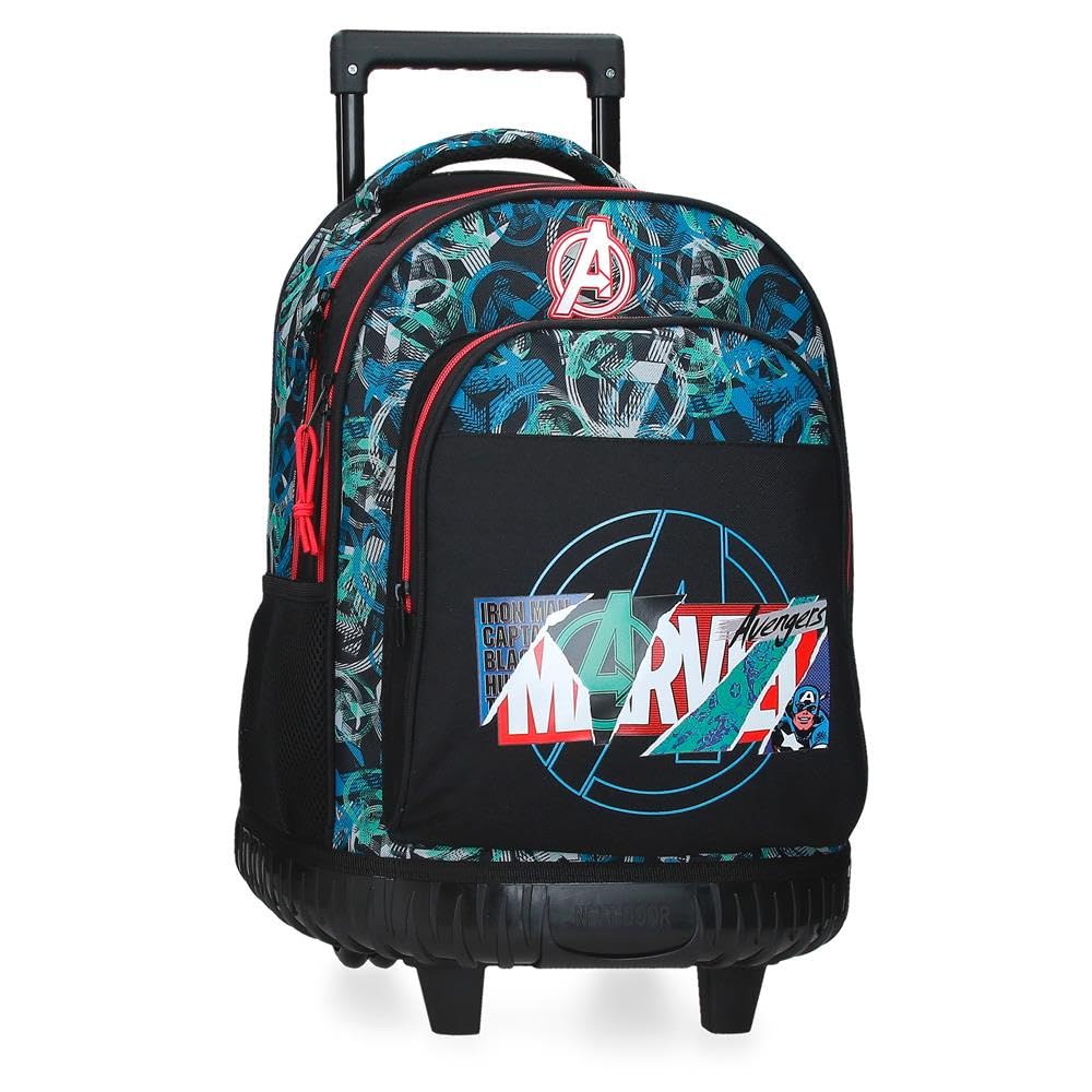 Marvel Disney Shield, mochila infantil, mochila escolar, fabricada en Poliéster, Tirantes anchos y ajustables, varios bolsillos, de Joumma Bags.
