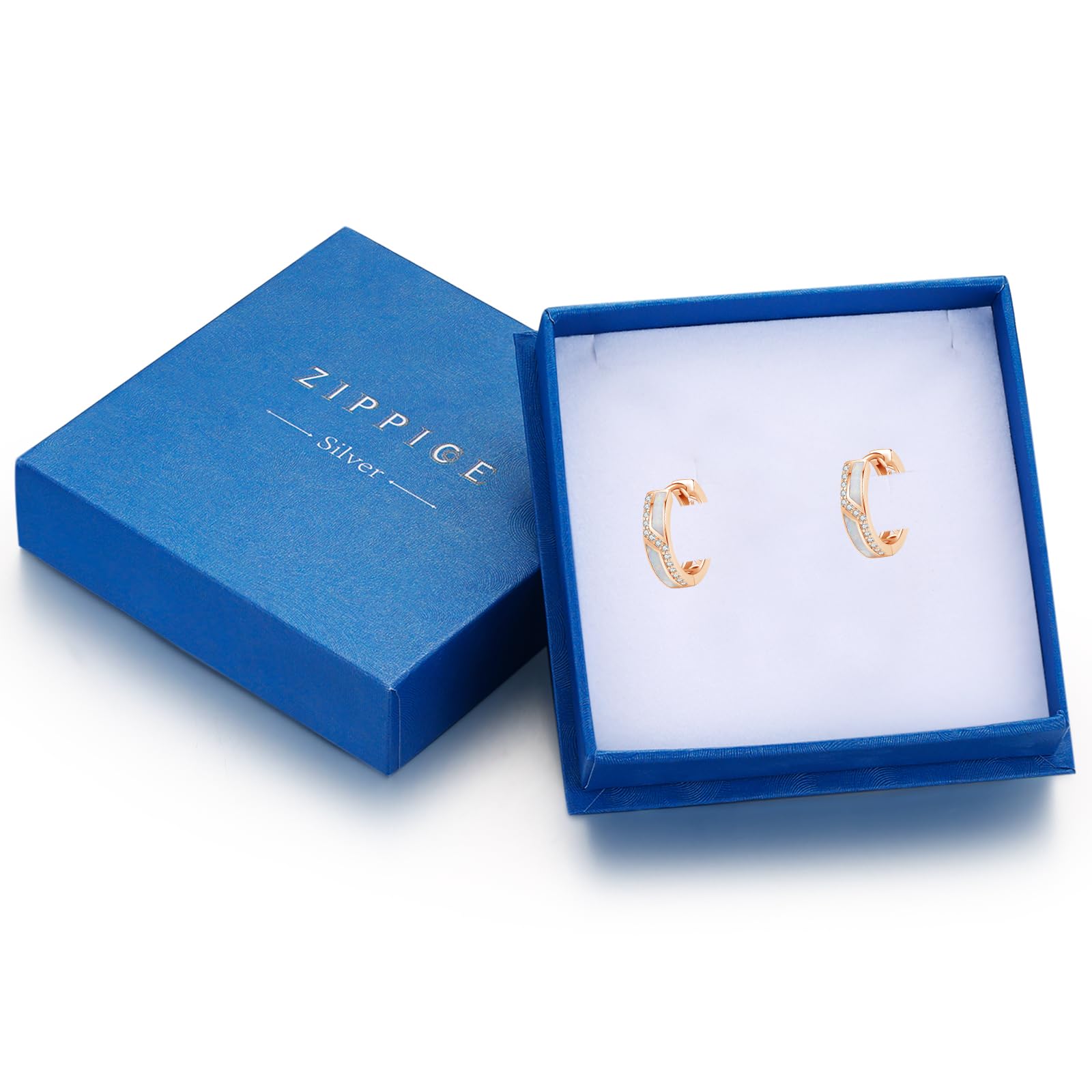 Orecchini da donna in argento sterling 925, con opale, piccoli orecchini a cerchio in argento, con zircone, opale, idea regalo per donne, mogli, ragazze, 15 mm
