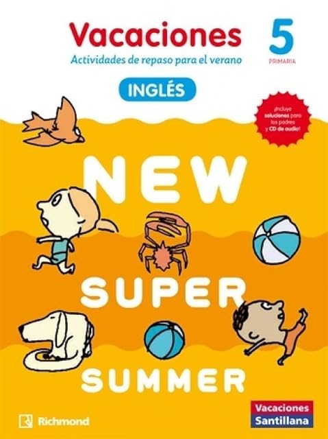 Portada de New Super Summer 5º Educacion Primaria Sb+cd