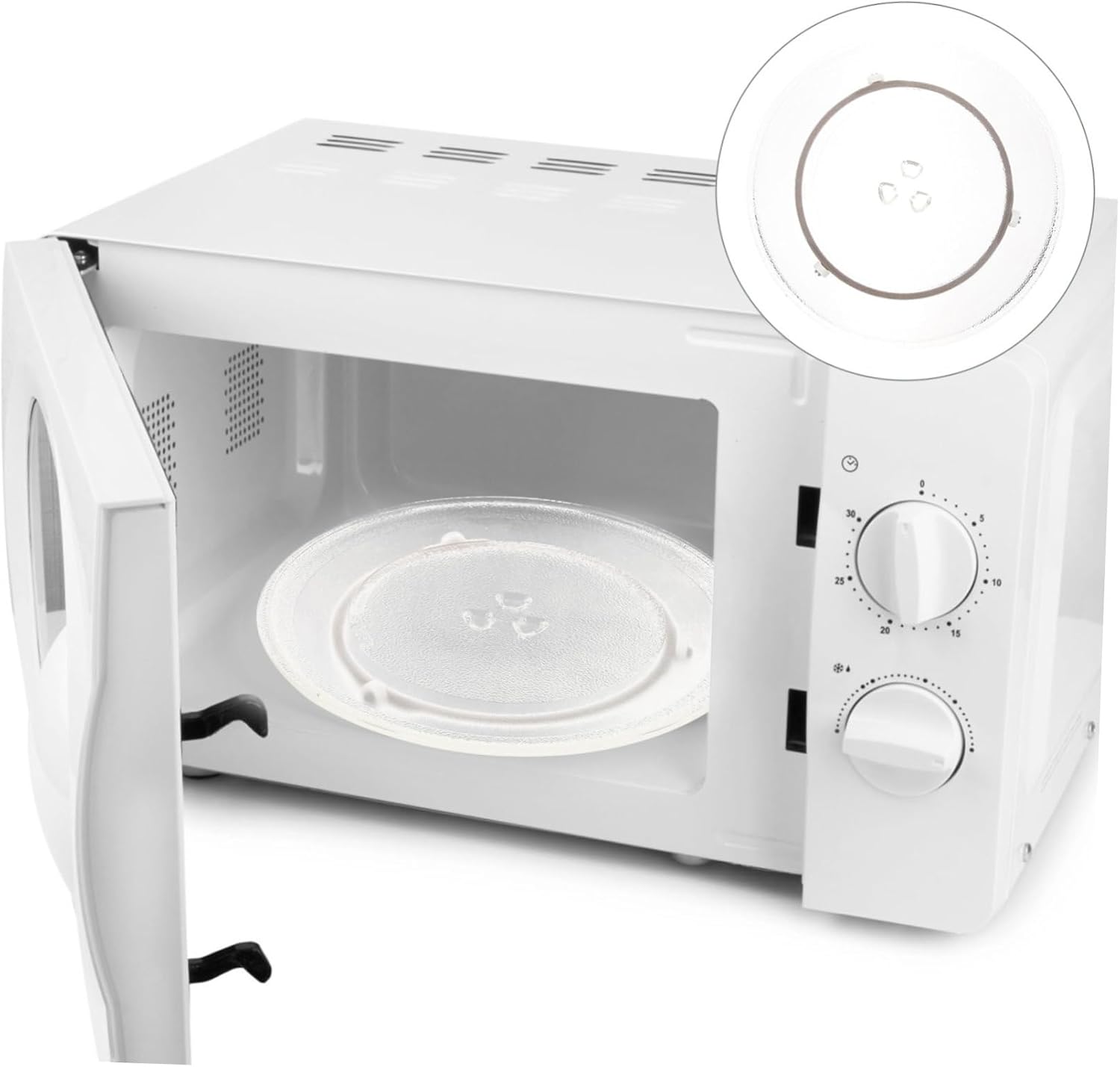 Oven Glass Turntable Microwave Oven Cooking Plate Replacement Microwave Plate Turntable Ring Glass