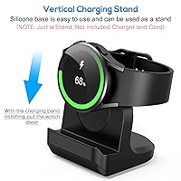 Vista 3 de Soporte para Samsung Galaxy Watch 7 de 1.592 in/Watch Ultra/6 Classic/5/5 Pro Charger, cargador de silicona antideslizante, accesorios de muelle