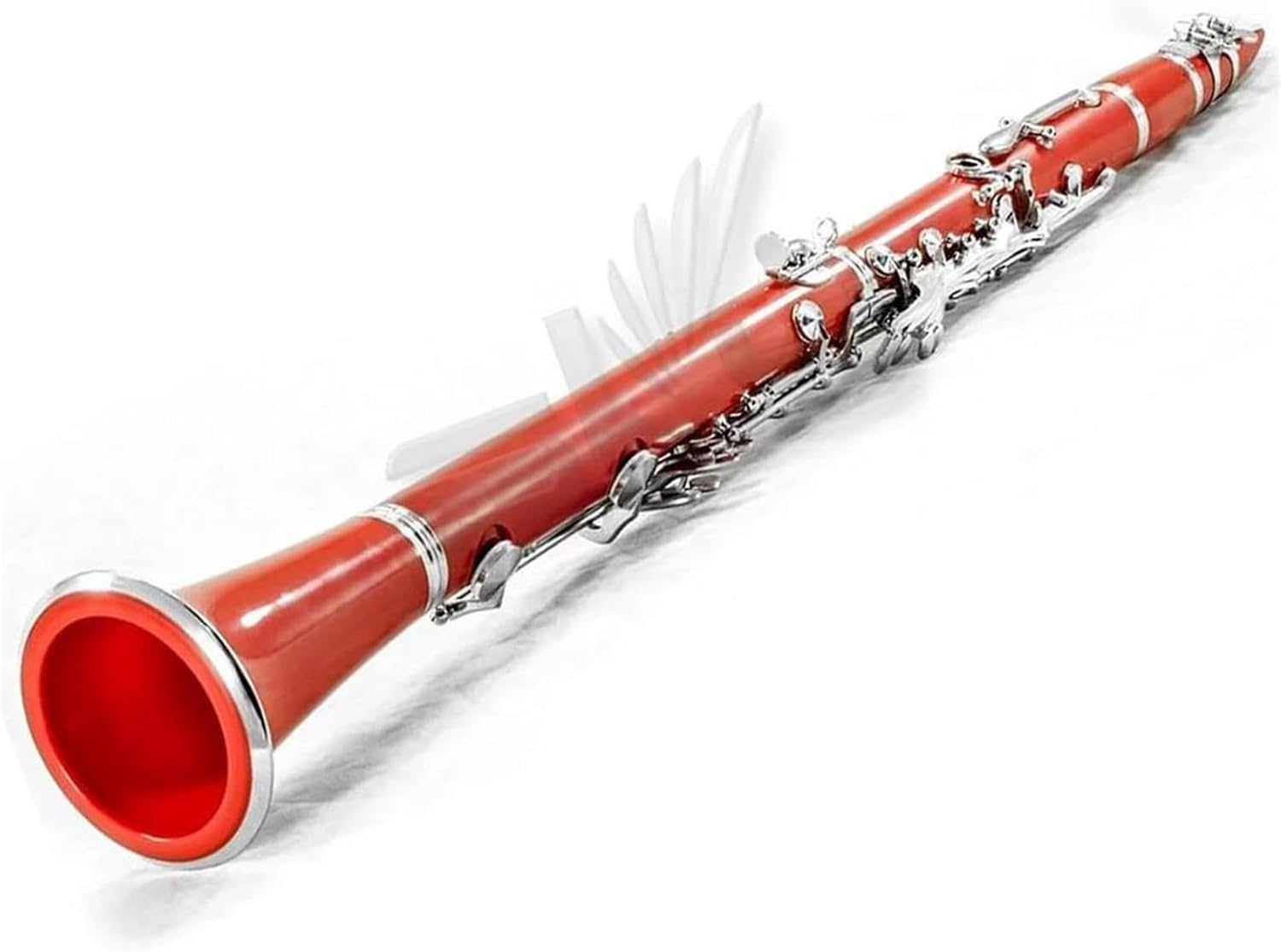 B Flat 17 Key Clarinet With Nickel Plated Red Suitable For Beginners Clarinet Set