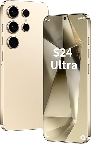 Teléfono desbloqueado S24 Ultra Teléfono Android 8-core 8GB+256GB Teléfono celular 7 pulgadas Pantalla HD Teléfono móvil 108MP+48MP Cámara 6800 mAh