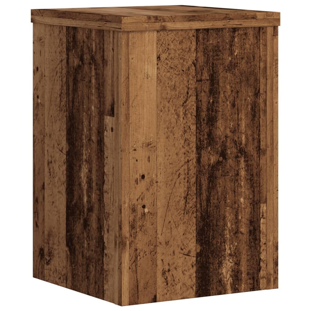 Stojak na rośliny 2 szt. 25 x 25 x 35 cm materiał drewnopochodny | Stabilna górna płyta, wypełniona piaskiem, odporna na wilgoć, ponadczasowe wzornictwo