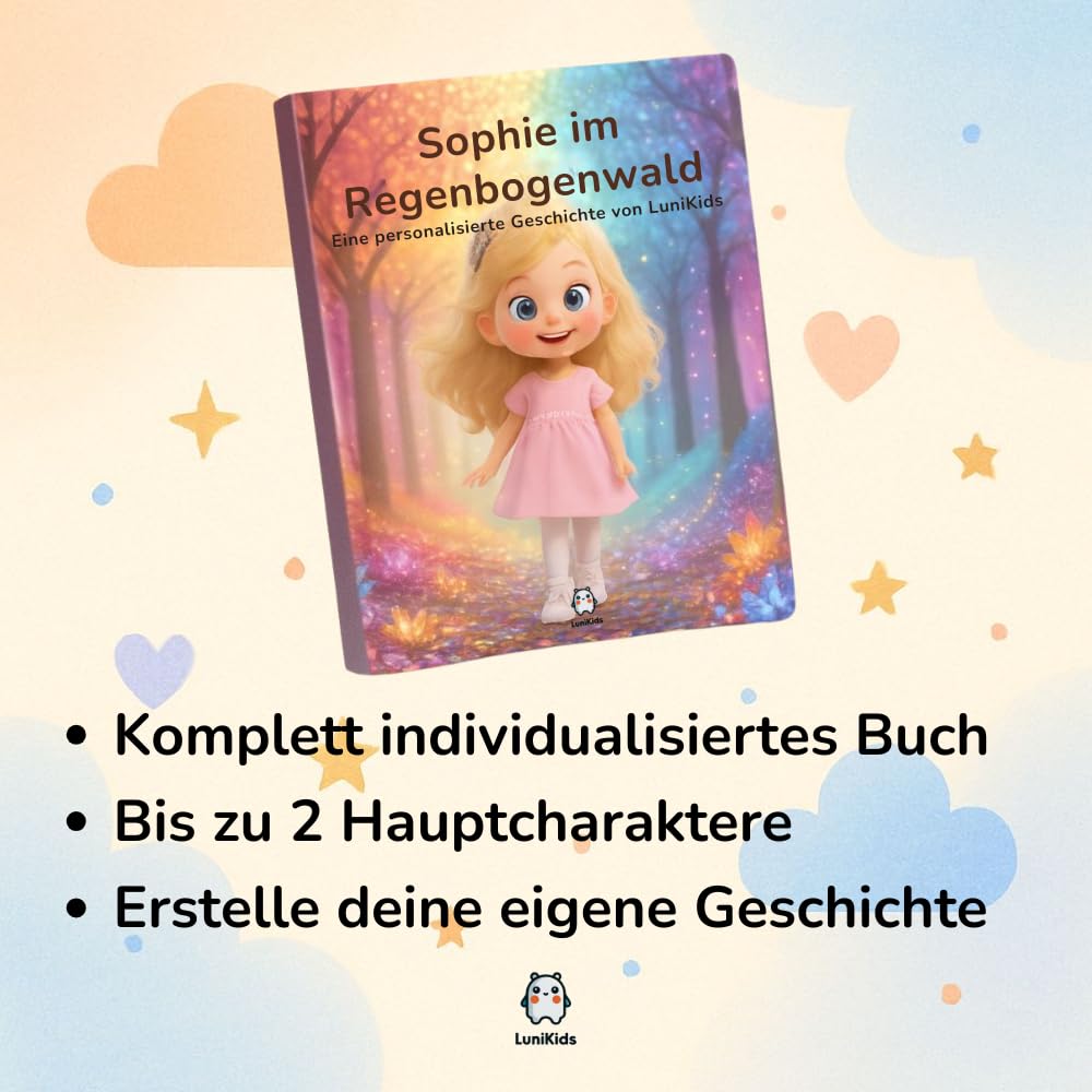 Personalisierbares Kinderbuch – Individuelle Geschichte & Illustrationen | Komplett einzigartiges Buch mit eigenem Namen, Charakter, Thema & Story | Geschenk für Kinder (Softcover)