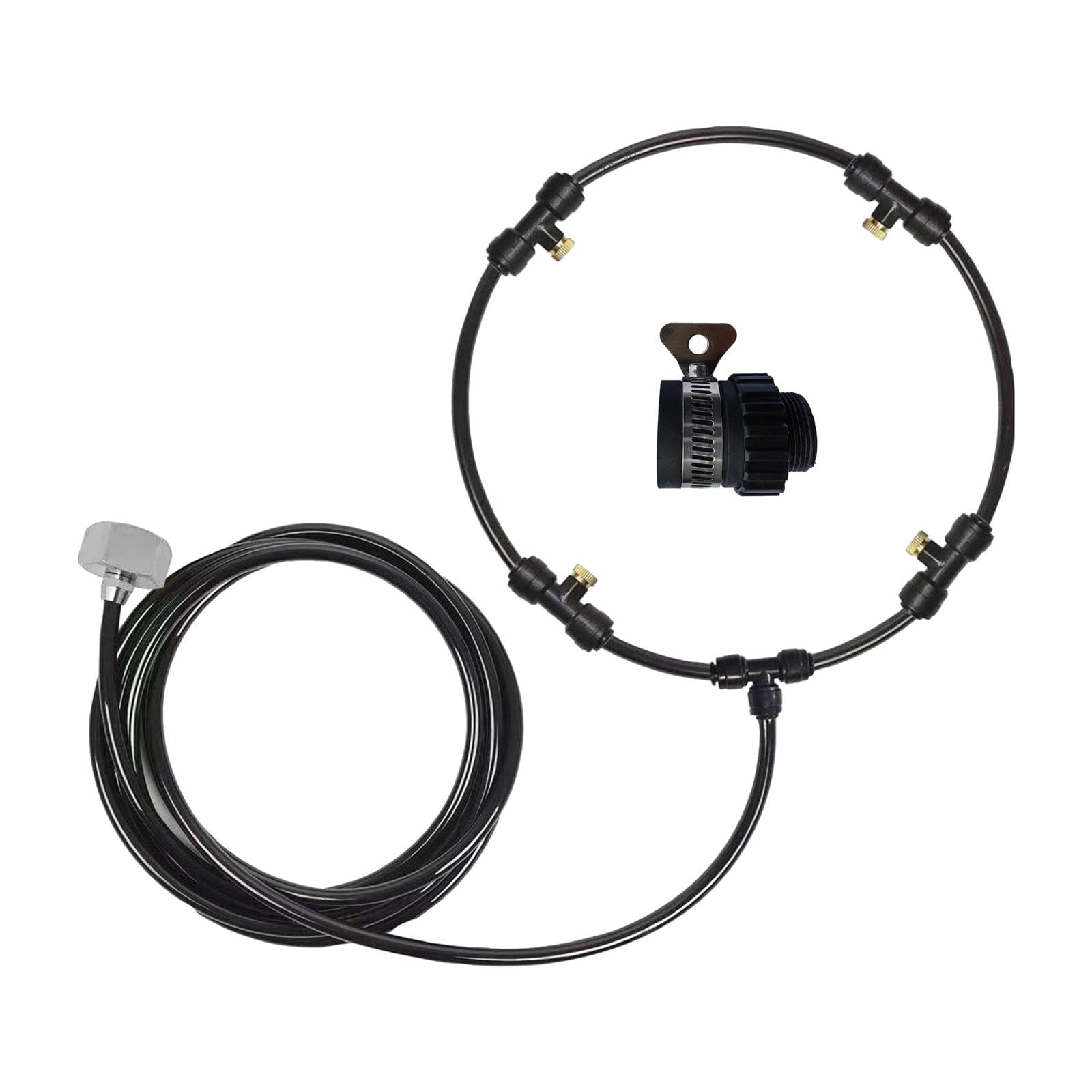 CALANDIS™ Outdoor Fan Misting Cooling System with Adapter Brass Adapter 12inch | Portable Fans | Heating, Cooling & Air | Home Improvement-image-40