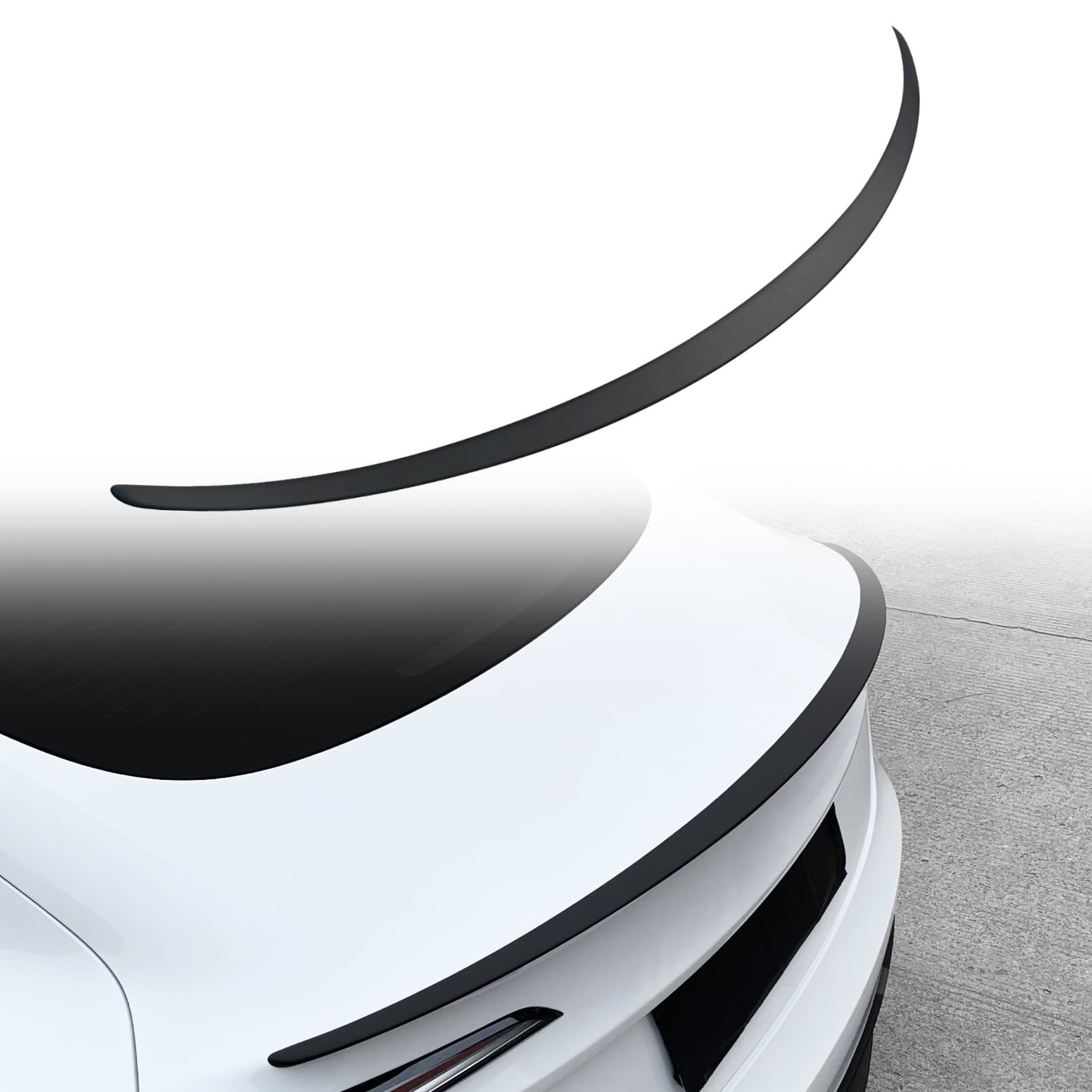 Tesla Model 3 Spoiler Matte Carbon Fiber Rear Spoiler For Tesla Model 3 ...
