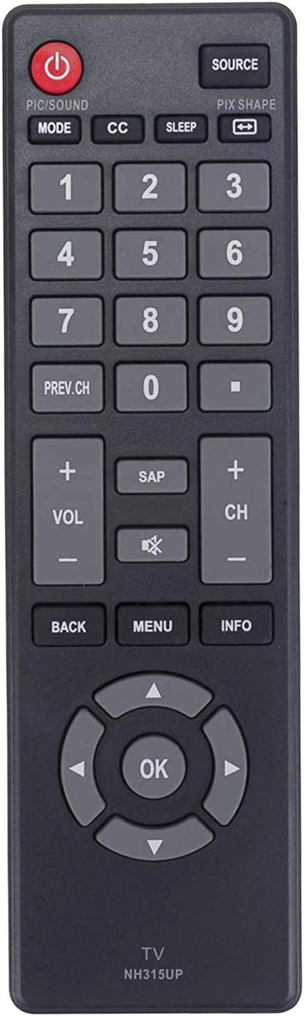 New NH315UP Remote Control fit for Sanyo LCD LED TV NH316UD NH316UP FW32D06F FW40D06F FW40D36F FW40D36F FW43D25F FW50D36F FW55D25F FW32D06FB FW40D06FB FW40D36FB FW43D25FB FW50D36FB FW55D25FB FW55D25FB