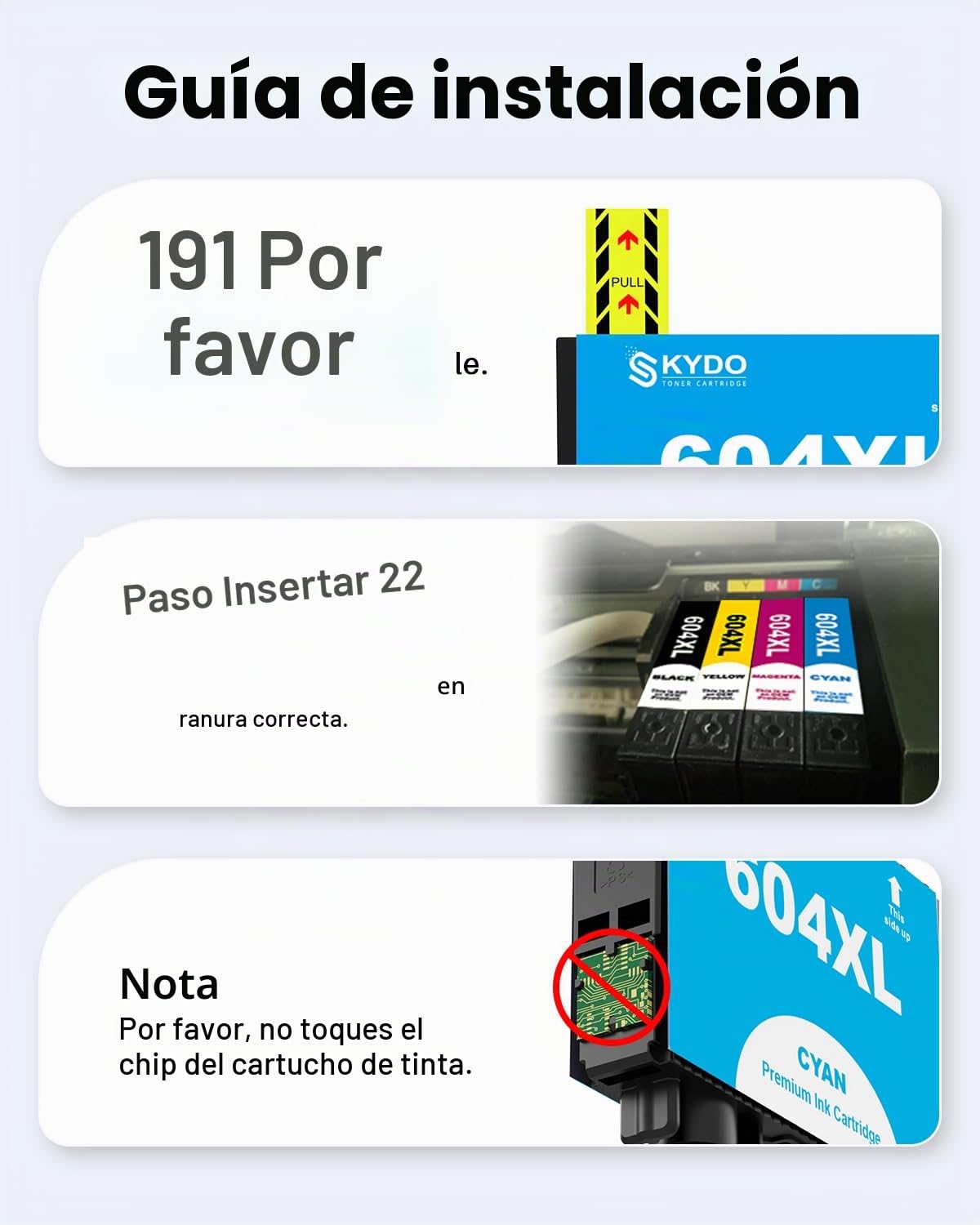 Cartucho de Tinta Compatible Epson604XL Tinta para Epson